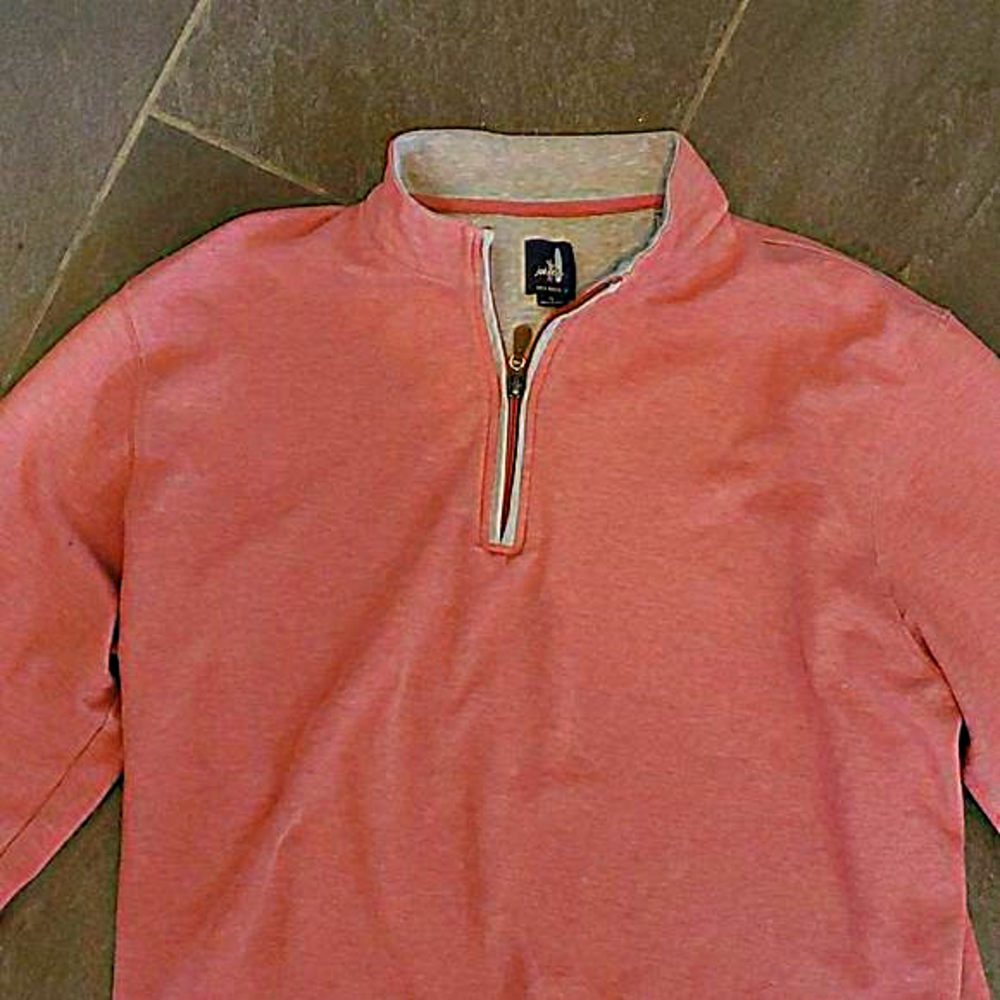 Men's XL Johnnie-O 1/4 zip pullover in‎ heathered red